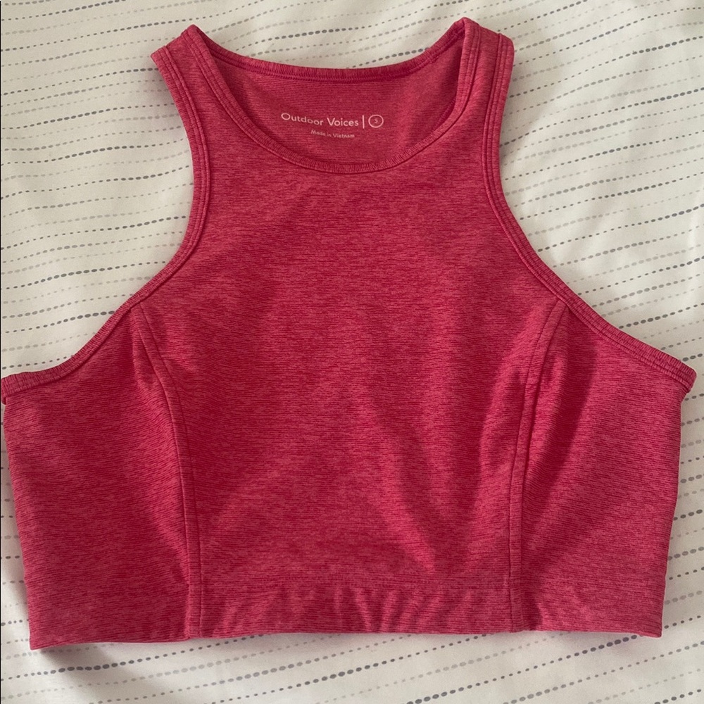 Outdoor Voices Athena Crop Top Sports Bra Sz S